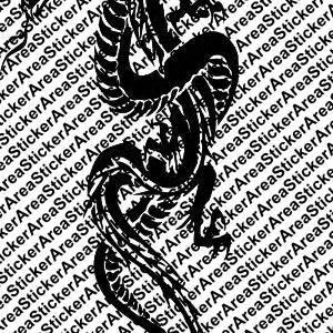 042 Snake and Dragon sticker