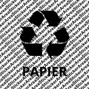 Kliko sticker - Papier afval recycling