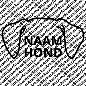 Honden naam sticker